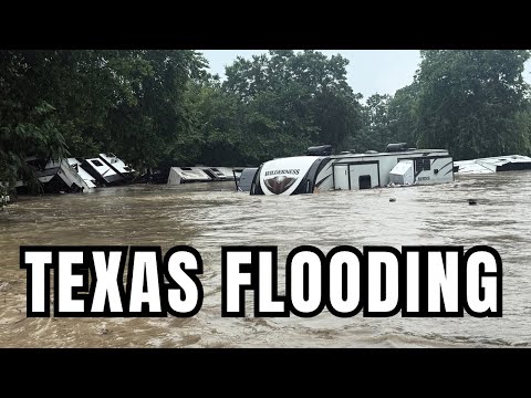 Disastrous Flash Flooding Wipes Out RV Park Near Georgetown, Texas