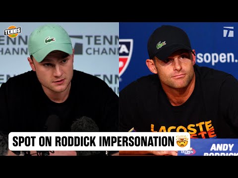 BEST ANDY RODDICK, NICK KYRGIOS & DANIIL MEDVEDEV IMPRESSIONS EVER? 🤯