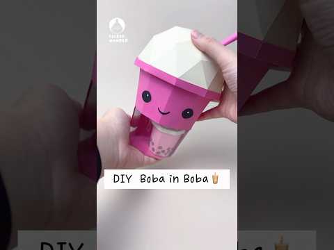 🧋DIY Boba in Boba#papercraft
