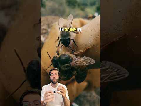 As abelhas operárias sempre protegem a sua rainha! 🥹