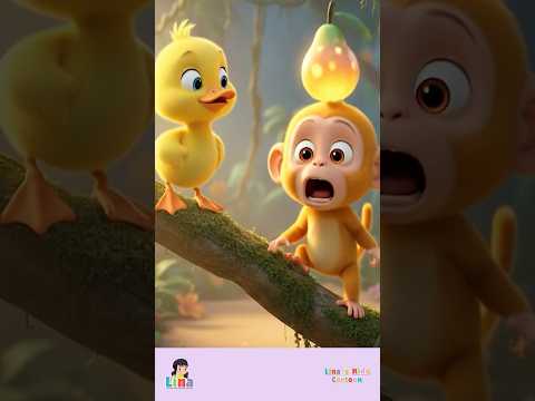 Funny Duck and Funny Monkey | Cute Cartoon