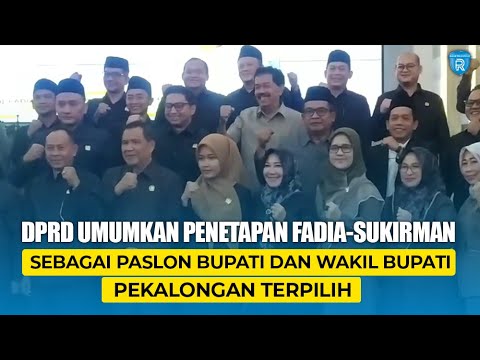 DPRD Umukan Penetapan Fadia-Sukirman sebagai Paslon Bupati dan Wakil Bupati Pekalongan Terpilih