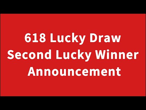 Wow!🔥Second Lucky Draw Winner is....