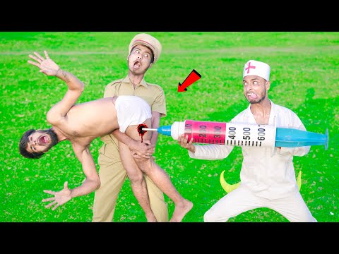 Must Watch Comedy Video 2024 Funniest Fun Comedy Video Injection Funny Video Doctor Ep 90 @funtv22