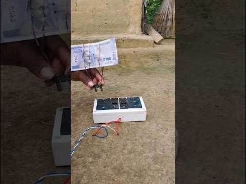 Electric 😱😱with experiment 100rupes#shortvideo