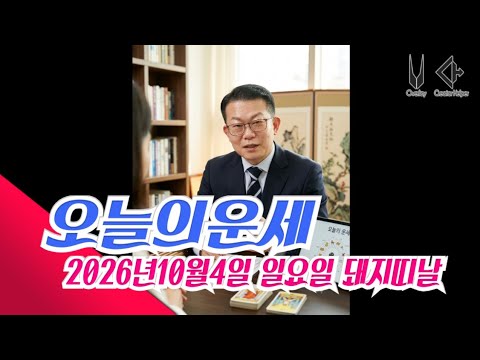 <strong>오늘의운세</strong> 2026년10월4일 일요일 돼지띠날 <strong>오늘의운세</strong> #<strong>오늘의운세</strong> #운세
