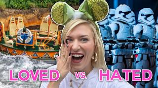 Most LOVED & Most HATED Disney World Challenge: Are These Popular Rides Worth It?! | All 4 Parks