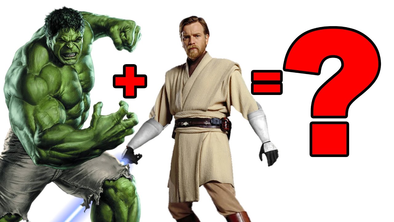 The hulk + obi-wan kenobi? Fusing the hulk with star wars characters!