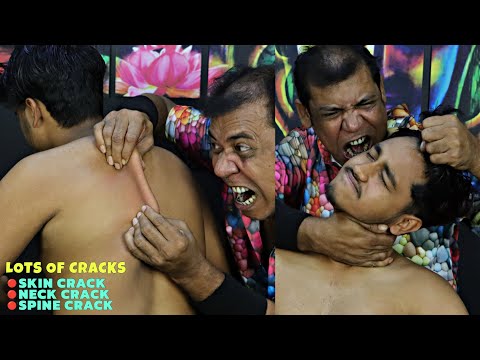 Old School Head Massage by Asim Barber | Body Massage & Chiropractic Crack | Back Bone Cracking ASMR