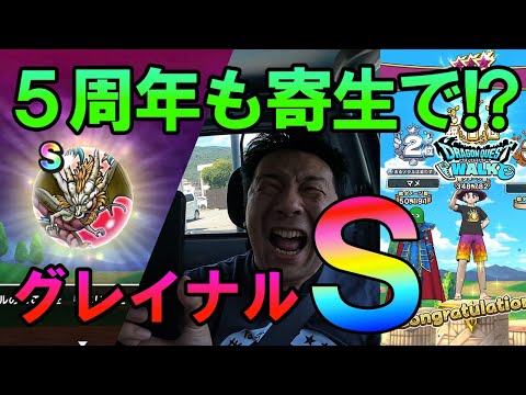 ドラクエウォーク579【5周年も寄生でＳをゲットするのか！？グレイナル連戦！】