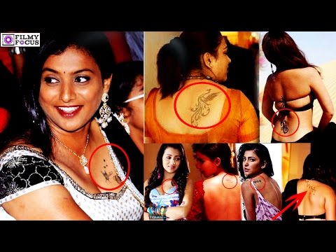 Top Kollywood Actresses With Impressive Body Tattoos | Trisha,Nayanthara,Samantha , Jabardasth Roja