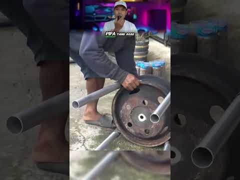 Ide kreatif tungku pemanggangan dari velg mobil yang keren
