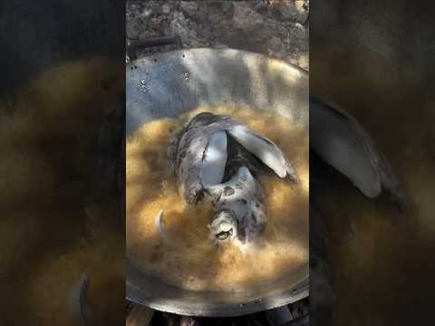 Giant Squid TUBE FRIED WHOLE! 🦑🤤