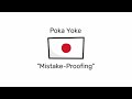 Poke Yoke in Manufacturing and Services