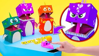 DIY Dragons + Crazy Training Games! 🐉🎨 Fun Cardboard Craft