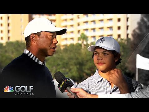 Tiger and Charlie Woods compare notes after PNC Championship Day 1 | Golf Channel