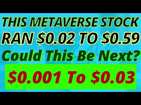 ? 4 $0.00 METAVERSE PENNY STOCKS About To Go PARABOLIC ? GET IN QUICK!?! ??