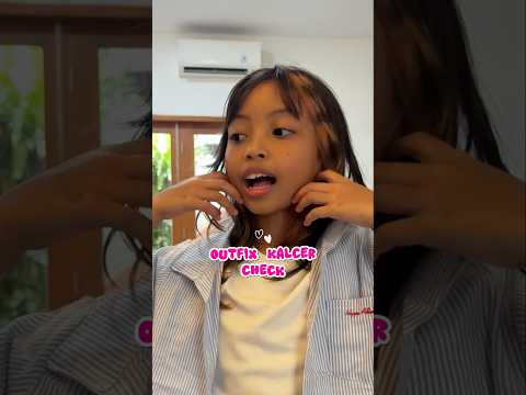 OUTFIT CHECK 🥰😎 INI DIA FASHION KALCER LEIKA ❤️ #leika #viral #shorts