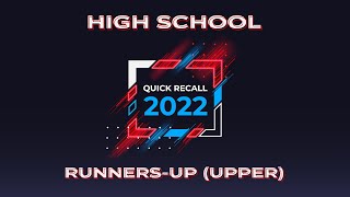 2022 High School Runners-Up (Upper)