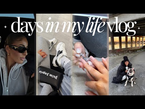 VLOG | productive days, shopping, errands, self care maintenance, grocery restock, sunset stroll