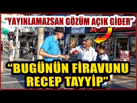 "YAYINLAMAZSAN GÖZÜM AÇIK GİDER" DEDİ VE GÜNÜMÜZÜN FİRAVUNUNUN İSMİNİ VERDİ | SOKAK RÖPORTAJI