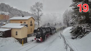 52 8141-5 dampft zur Abschlussbergparade nach Annaberg-Buchholz, 23.12.2023