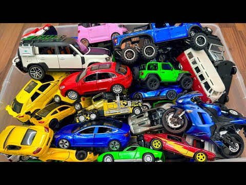 Huge Collection of Model Cars Inside the Box: SUVs, Sedans, Sports Cars, Pickup Trucks and etc