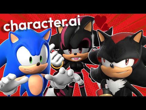 SONIC GOES ON CHARACTER AI! EPISODE 1 SUS BOTS! SHADINA WANTS SONIC BADLY! AND SHADOW IS ODD!