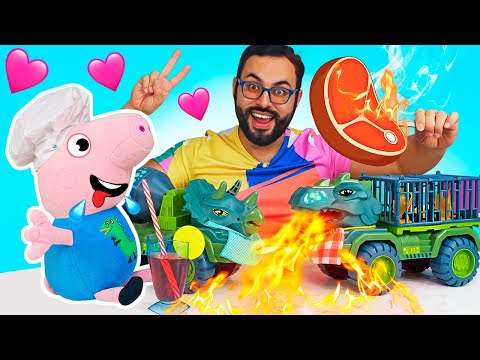 ¡Coches que producen comida! Las aventuras de George.