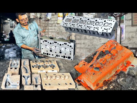 How Engine Cylinder Heads are Made In 80s ||