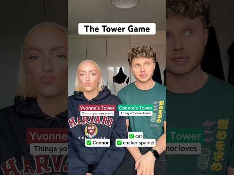 this was so close ๐๐ญ shall we do more of The Tower?? #funny #game #challenge #couple #comedy