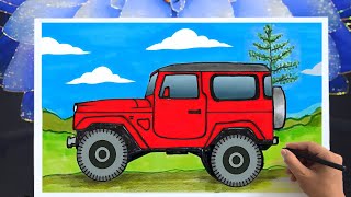 Jeep Car Drawing 🚙 (Part -2)