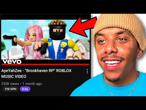 I REACT to my "Brookhaven RP" MUSIC VIDEO! *HIDDEN SECRETS*