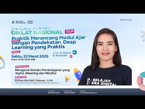Diklat Day 1! Mengenal Sintaks Pembelajaran yang joyful, meaning dan mindful