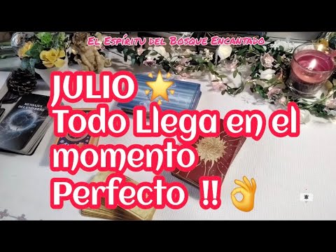 💞✨️ JULIO 🌟 Todo Llega En el Momento Perfecto 👌 ✅️