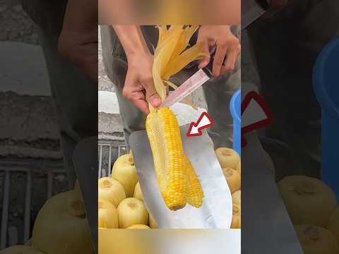 This Man Cuts Corn 🤯#shorts #malayalam