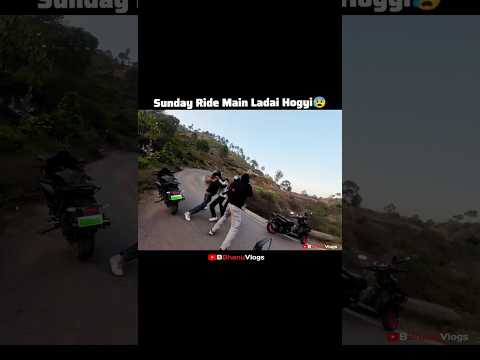 Sunday Ride Main Ladai Hogyi😰 #shorts #shortvideo