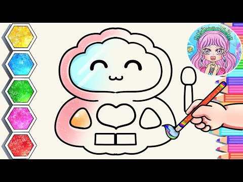 Makeup kit Drawing & Coloring for Kids Step by Step | How to Draw Makeup kits #art #kids