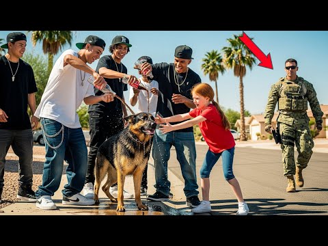 They Laughed While Throwing Coca-Cola On a Dog… Unaware His Owner Was A Navy SEAL