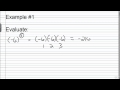 Understanding Exponents with Negative Bases