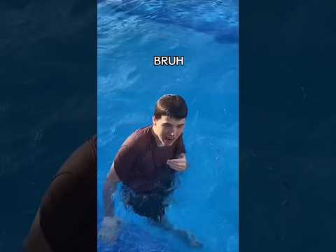 HE PEED IN THE POOL😳
