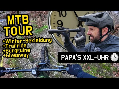 Mit dem MTB auf Papa's XXL-Uhr abgezielt 🕒😂 Winter Bike-Bekleidung & Tipp gegen frierende Nudel 🥶