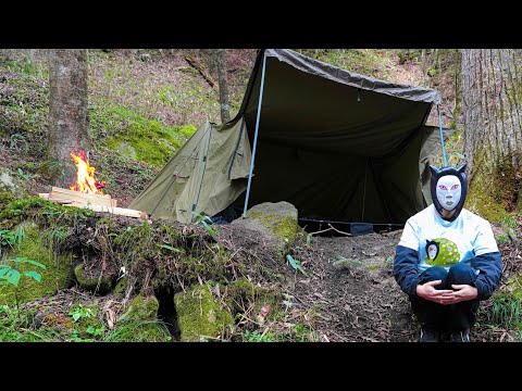 誰もいない山奥でぼっちキャンプ【おろキャン△】