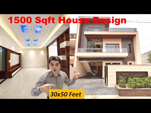 30x50 House Plan | 30*50 House Plan with Car Parking | 1500 Sq ft House Design | 30x50 House Design