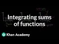 Understanding Definite Integrals and Function Sums