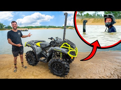 Taking My "NEW" Can-Am 6FT DEEP! (New Motor)