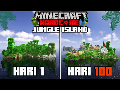 100 Hari di Minecraft Hardcore Jungle Island