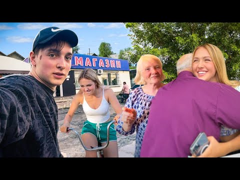 УЕХАЛИ В СЕЛО! ЗНАКОМЛЮ ДЕВУШКУ С БАБУШКОЙ И ДЕДУШКОЙ!