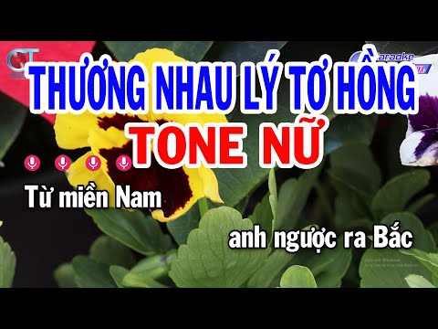 Karaoke Thương Nhau Lý Tơ Hồng Tone Nữ ( Bm ) Nhạc Sống Beat Mới | Karaoke Đồng Sen