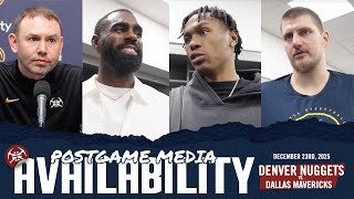 ALL Denver Nuggets Postgame Media vs. DAL🎙️
